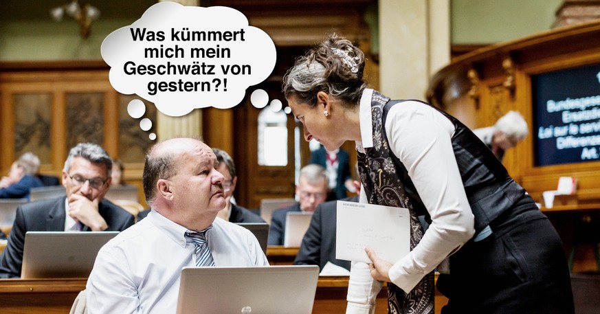 Felix Müri und&nbsp;Yvette Estermann geben sich auf Smartvote als Überwachungsgegner aus. Im Parlament haben sie das&nbsp;Nachrichtendienstgesetz (NDG) angenommen.