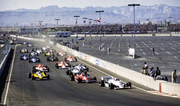 Keine Hochhäuser weit und breit – der GP von Las Vegas im Jahr 1981.