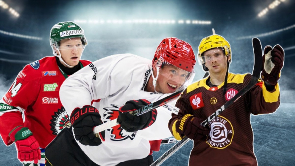 Andreas Borgman (Fribourg), Lawrence Pilut (Lausanne) et Sakari Manninen (GE Servette), de gauche à droite, sont tous des nouveaux venus en National League.