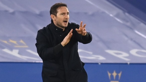 epa08950190 Chelsea&#039;s manager Frank Lampard reacts during the English Premier League soccer match between Leicester City and Chelsea FC in Leicester, Britain, 19 January 2021. EPA/Michael Regan / ...