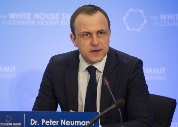 Peter Neumann, director of the International Centre for the Study of Radicalization, speaks during the White House Summit on Countering Violent Extremism at the State Department in Washington February ...