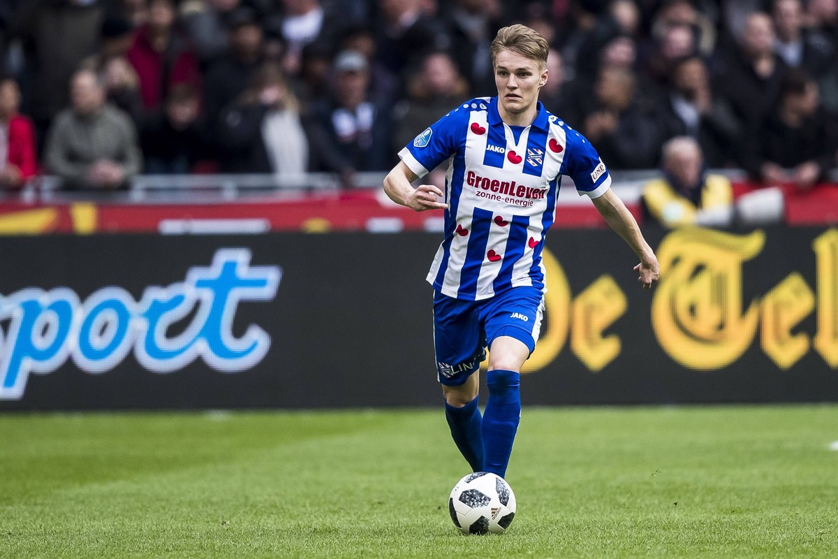 AMSTERDAM, Ajax - SC Heerenveen, voetbal, Eredivisie, seizoen 2017-2018, 11-03-2018, Stadion de Arena, SC Heerenveen speler Martin Odegaard Ajax - Heerenveen PUBLICATIONxNOTxINxNED x2050041x