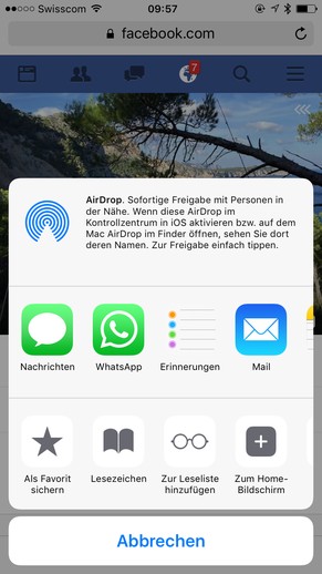 Die Facebook-Seite kann man als Web-App auf dem Homescreen des Smartphones ablegen und wie die Facebook-App öffnen (Einstellungen --&gt; Zum Home- bzw. Startbildschirm)