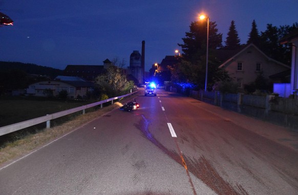 Die Unfallstelle in Niedergösgen.