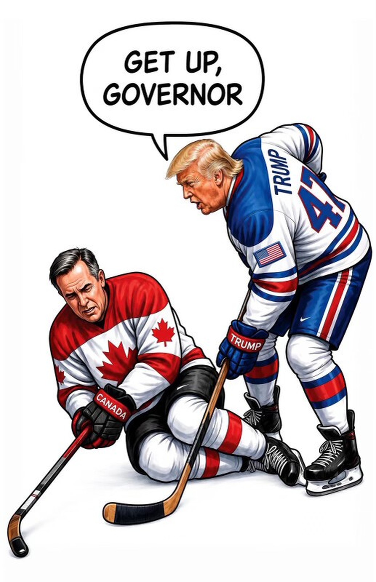 Trump Craney Hockey Meme - AI