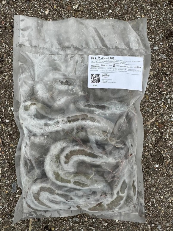 Ob im 670-Gramm-Pack Shrimp mit Kopf...