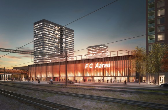 FC Aarau Torfeld Süd Projekt Stand Anfang 2018