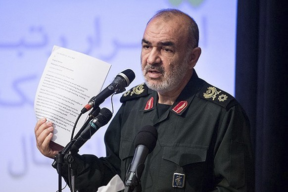 In this undated photo released by Sepahnews, the website of the Iranian Revolutionary Guard, Gen. Hossein Salami speaks in a meeting in Tehran, Iran. Iran&#039;s supreme leader has appointed Salami to ...