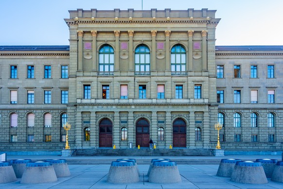 View of the Swiss Federal Institute of Technology (German: ETH). ETH Zurich is an engineering, science, technology, mathematics and management university..