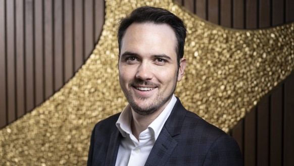 Johannes Laederach, CEO Laederach Chocolatier Suisse, posiert am 18. November 2022 im House of Laederach in Bilten, Kanton Glarus. (KEYSTONE/Gaetan Bally)