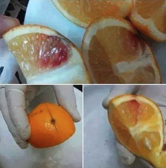 HIV-Infizierte Orangen (Fake)