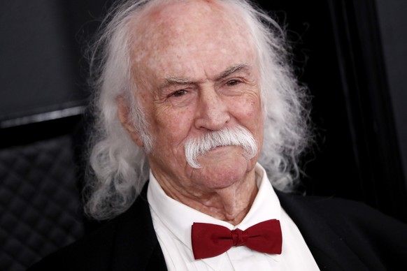 epa10416902 (FILE) - David Crosby arrives for the 62nd Annual Grammy Awards ceremony at the Staples Center in Los Angeles, California, USA, 26 January 2020 (reissued 19 January 2023). Crosby, the sing ...