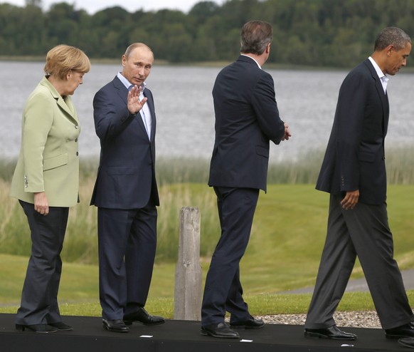 Bilder von friedlicheren Zeiten: Putin beim G8-Gipfel in Nordirland.