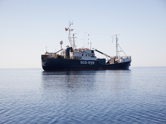 The German rescue ship Alan Kurdi in the Mediterranean Sea.  (archive image)