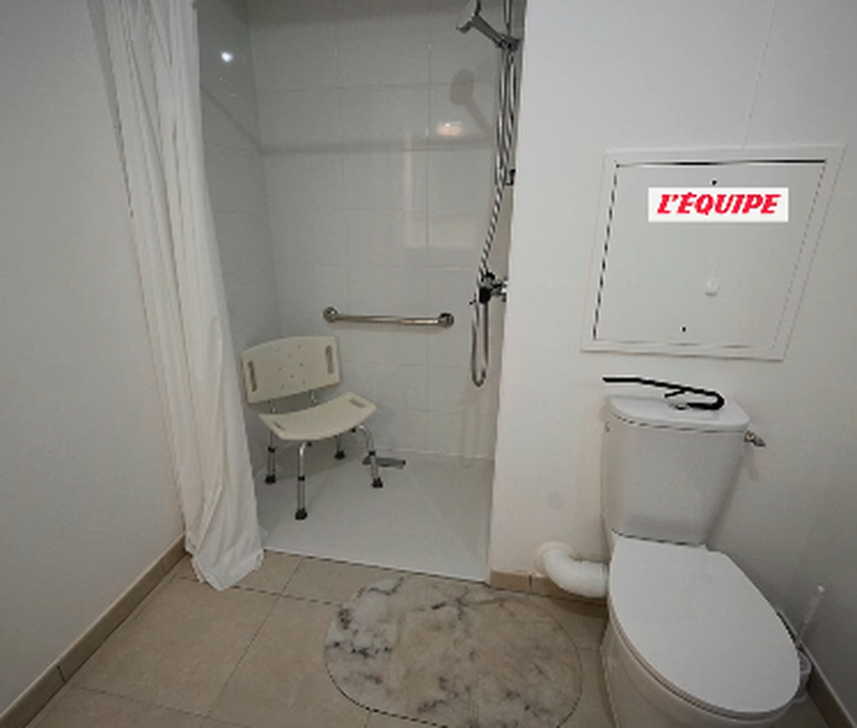 La salle de bain.