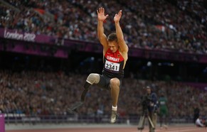 Markus Rehm an den Olympischen Spielen 2012.