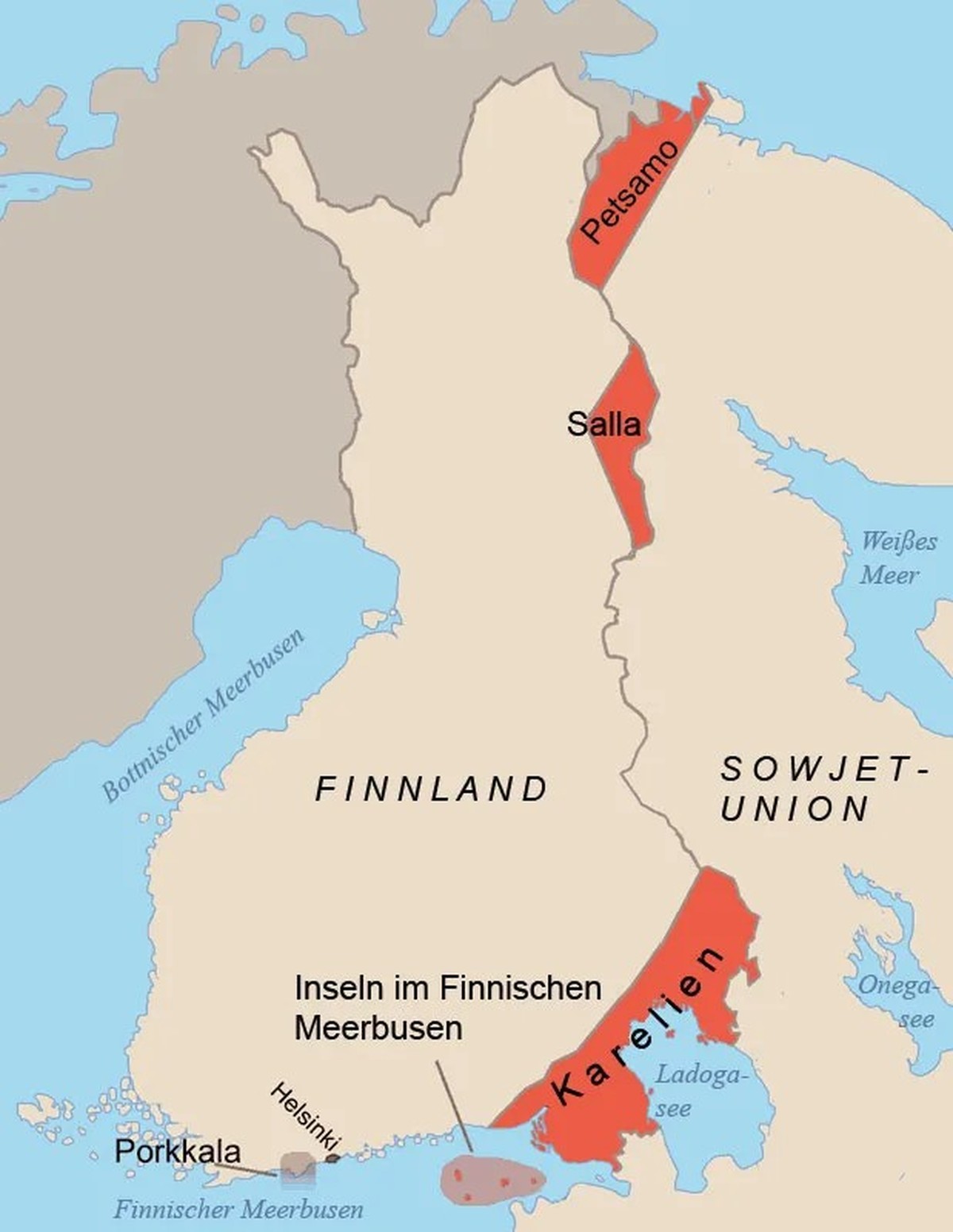 Nach dem Fortsetzungskrieg musste Finnland mehr Land an die Sowjetunion abtreten, als nach dem Winterkrieg.
https://en.wikipedia.org/wiki/File:Finnish_areas_ceded_in_1944.png#/media/File:Finnische_abg ...