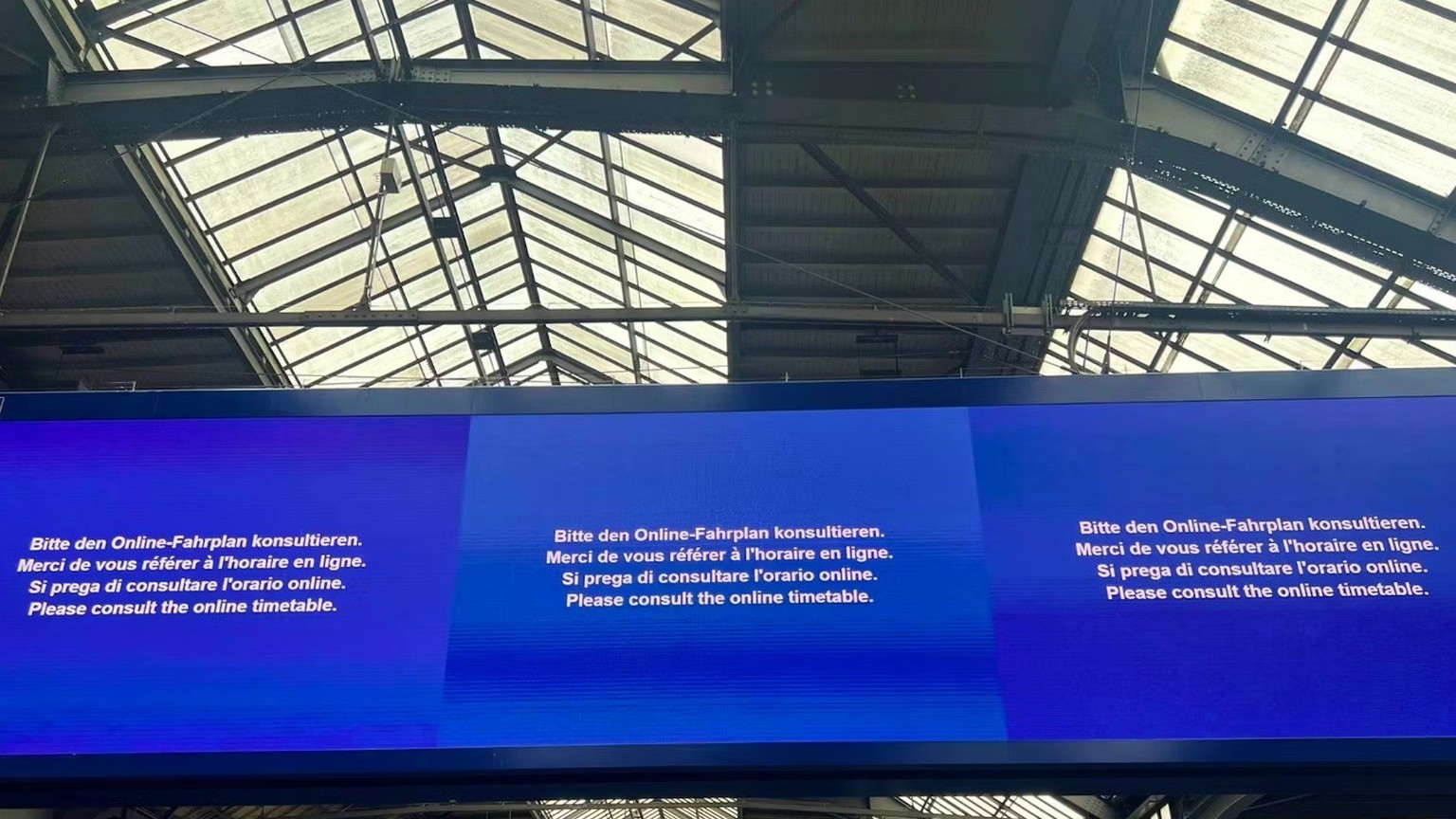 fehlermeldung sbb bahnhof 20.08.2024