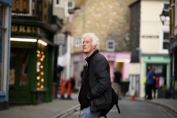 This image released by Searchlight Pictures shows Roger Deakins on the set of &quot;Empire Of Light.&quot; (Parisa Taghizadeh/Searchlight Pictures via AP)