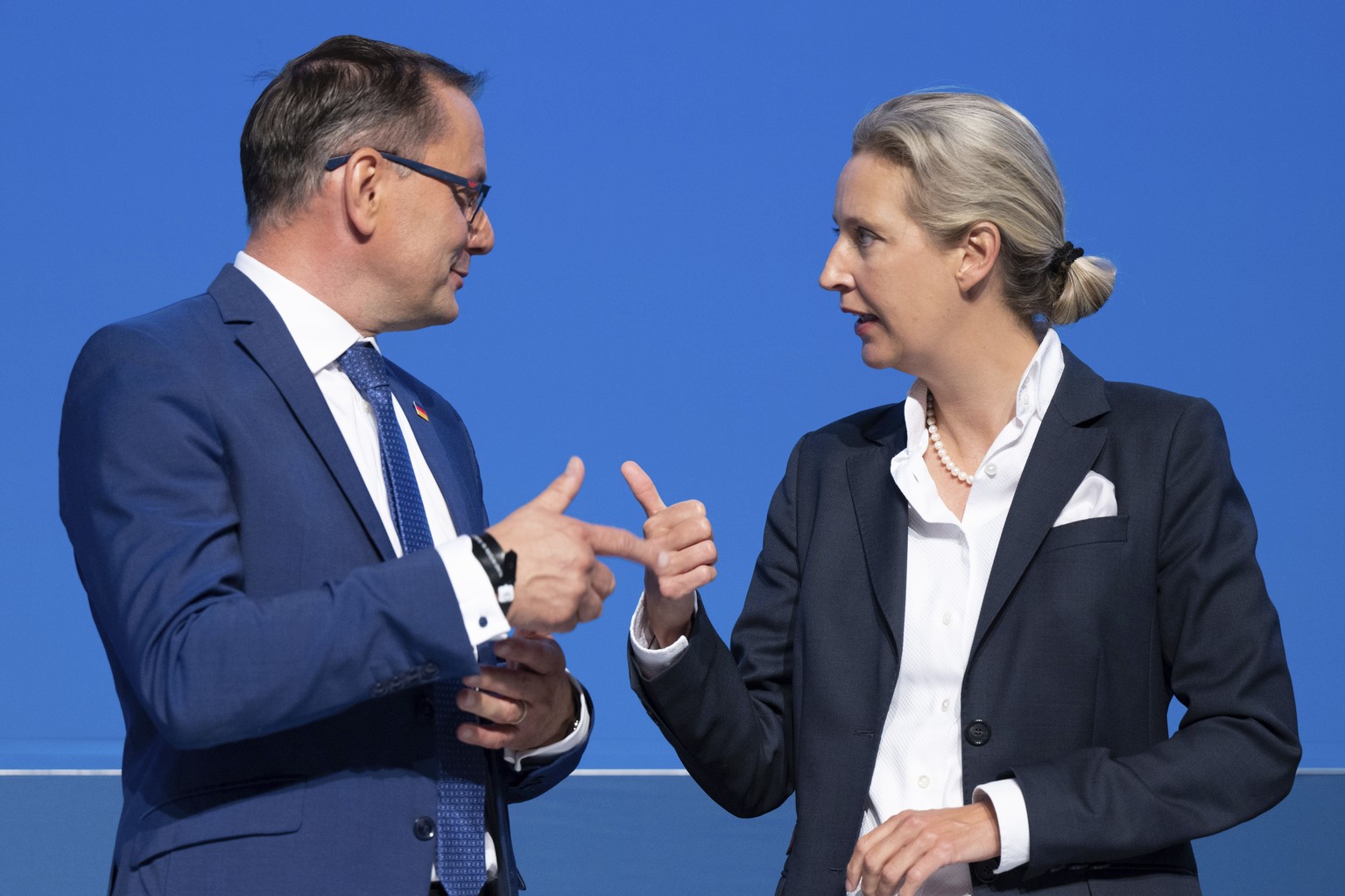 Das neue AfD-Führungsduo: Tino Chrupalla und Alice Weidel.