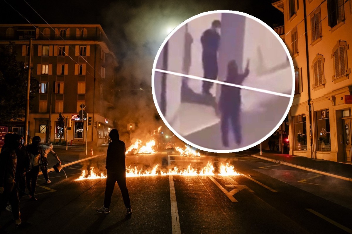Lausanne émeutes: un homme a sorti une arme à feu. Il n'était pas policier et avait un pistolet.