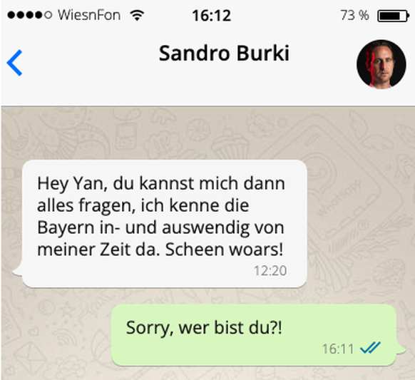 Yann Sommer Sandro Burki Whatsapp