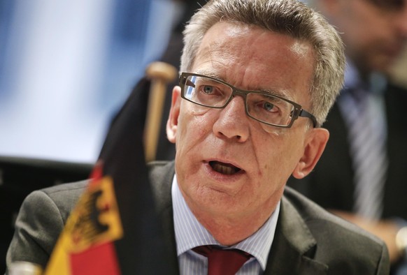 Der deutsche Innenminister Thomas de Maizière:&nbsp;«Ich werde keine roten Linien aufstellen».