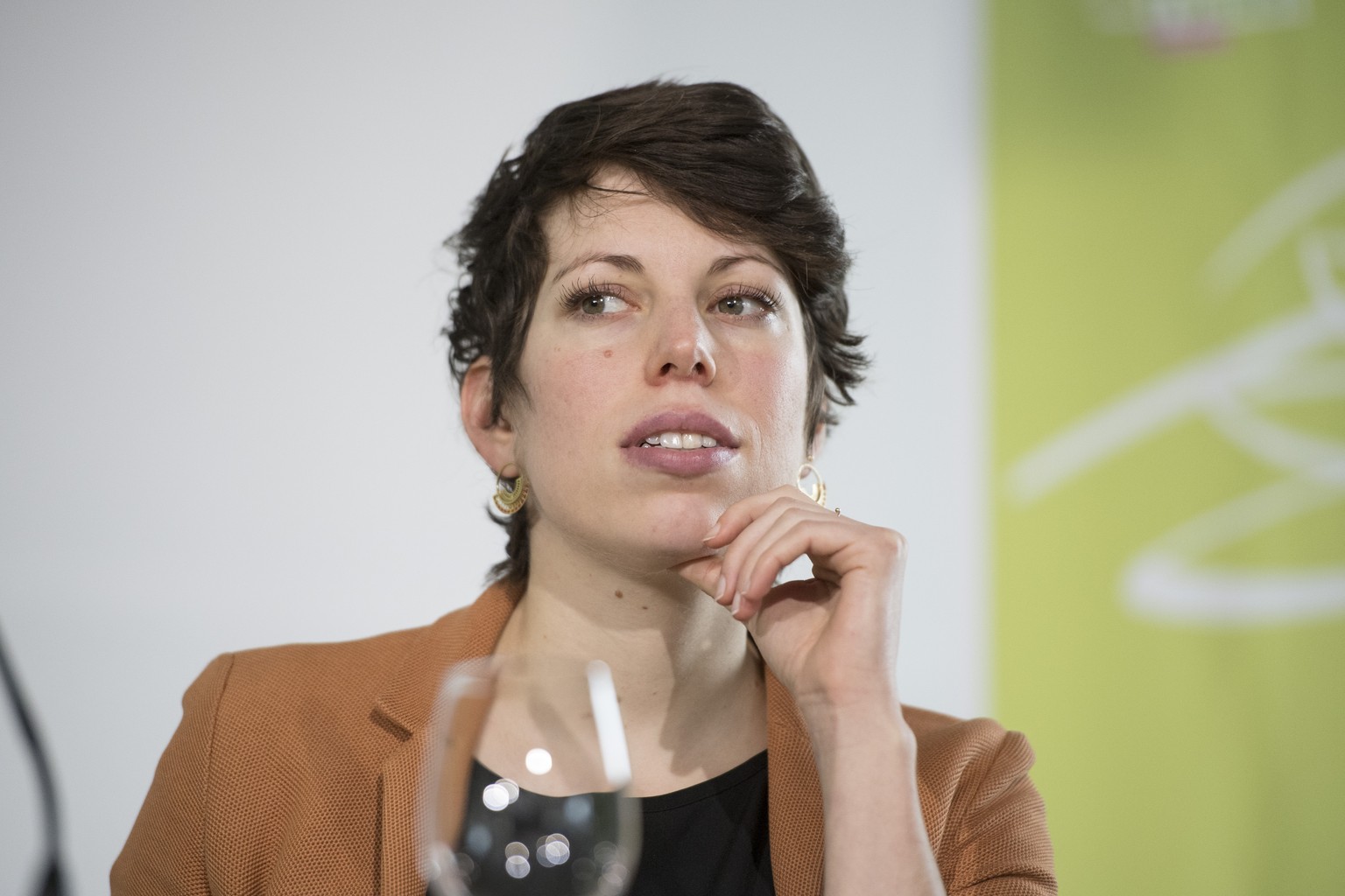 Die Vize-Praesidenten der Gruenen Schweiz, Lisa Mazzone anlaesslich der Delegiertenversammlung der Gruenen Schweiz , am Samstag, 12. Januar 2019 in der Hochschule Luzern Design &amp; Kunst im Emmenbru ...