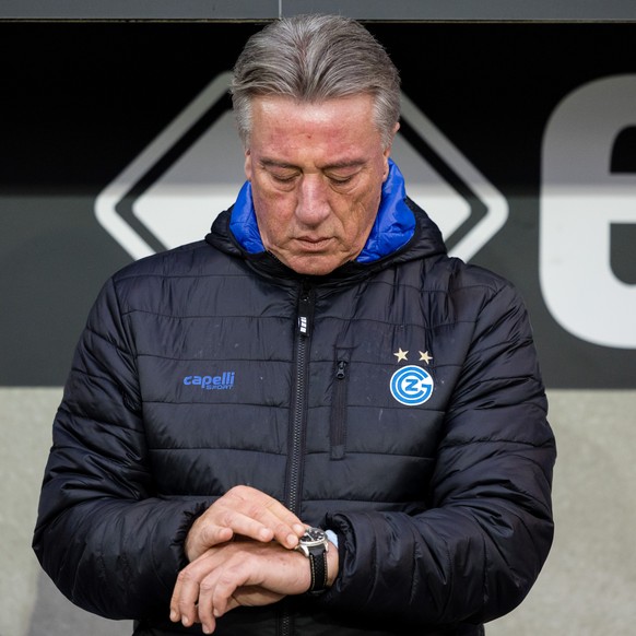 Trainer Marco Schaellibaum (GC) vor dem Fussball Meisterschaftsspiel der Swiss Super League zwischen dem FC Luzern, FCL, und dem Grasshopper Club Zuerich, GC, am Sonntag, 3. November 2024 in der Swiss ...