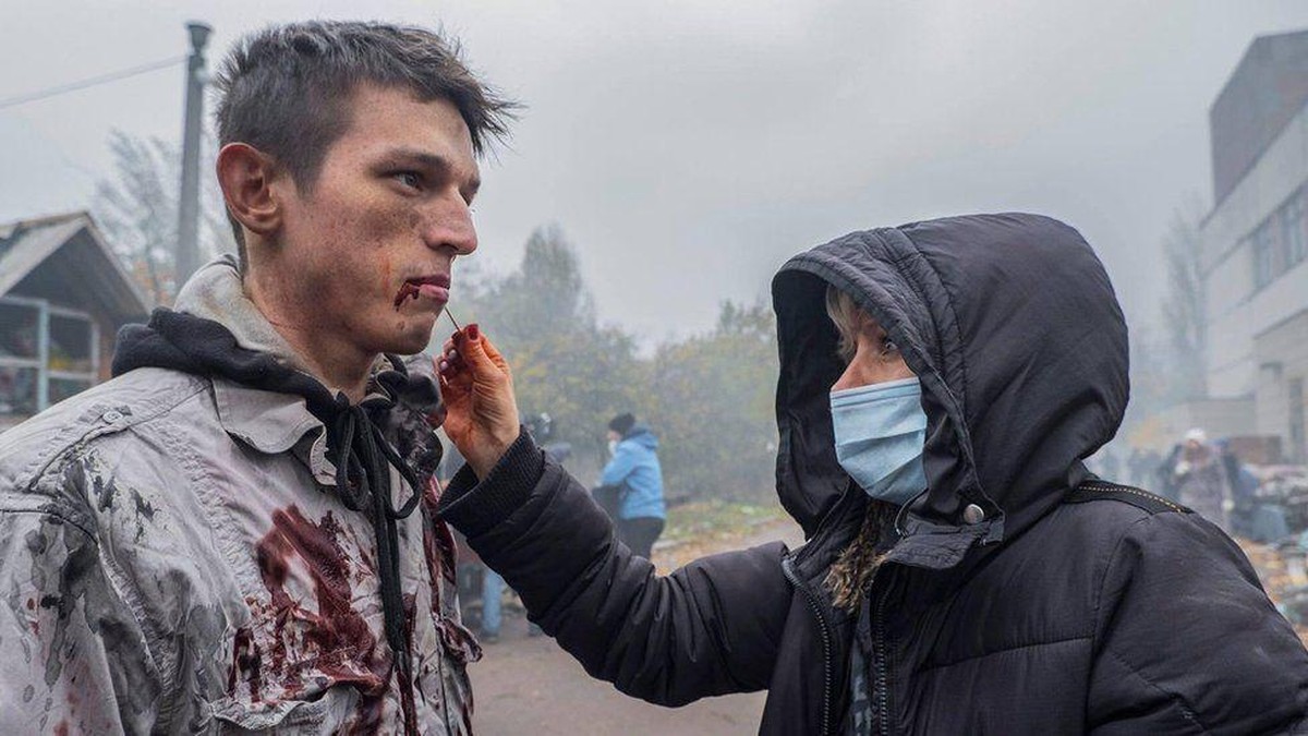 Cette image est tirée de la série télévisée «Contamin» tournée en 2020.