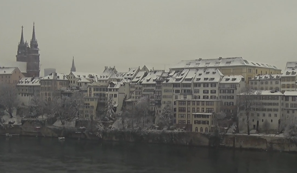 Basel grüsst am Sonntagmorgen in einem weissen Kleid.&nbsp;
