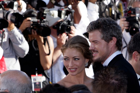 FILE - Eric Dane and Rebecca Gayheart arrive at the 59th Primetime Emmy Awards at the Shrine Auditorium, Sept. 16, 2007, in Los Angeles. (AP Photo/Kevork Djansezian, File)
Eric Dane,Rebecca Gayheart