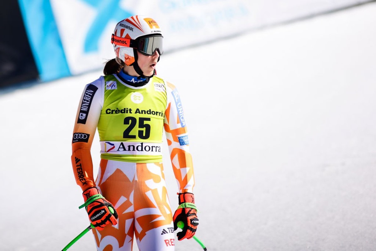 ANDORRA LA VELLA, ANDORRA - MARCH 16: Petra Vlhova of Slovakia during the Audi FIS Alpine Ski World Cup Finals - Women's Super-G on March 16, 2023 in Soldeu near Andorra la Vella, France. (Photo  ...