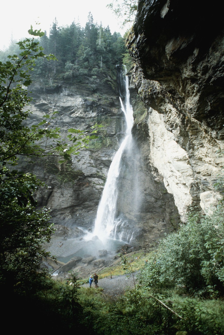 Die Reichenbachfälle bei Meiringen im Berner Oberland. Hier soll Holmes zu Tode gestürzt sein.