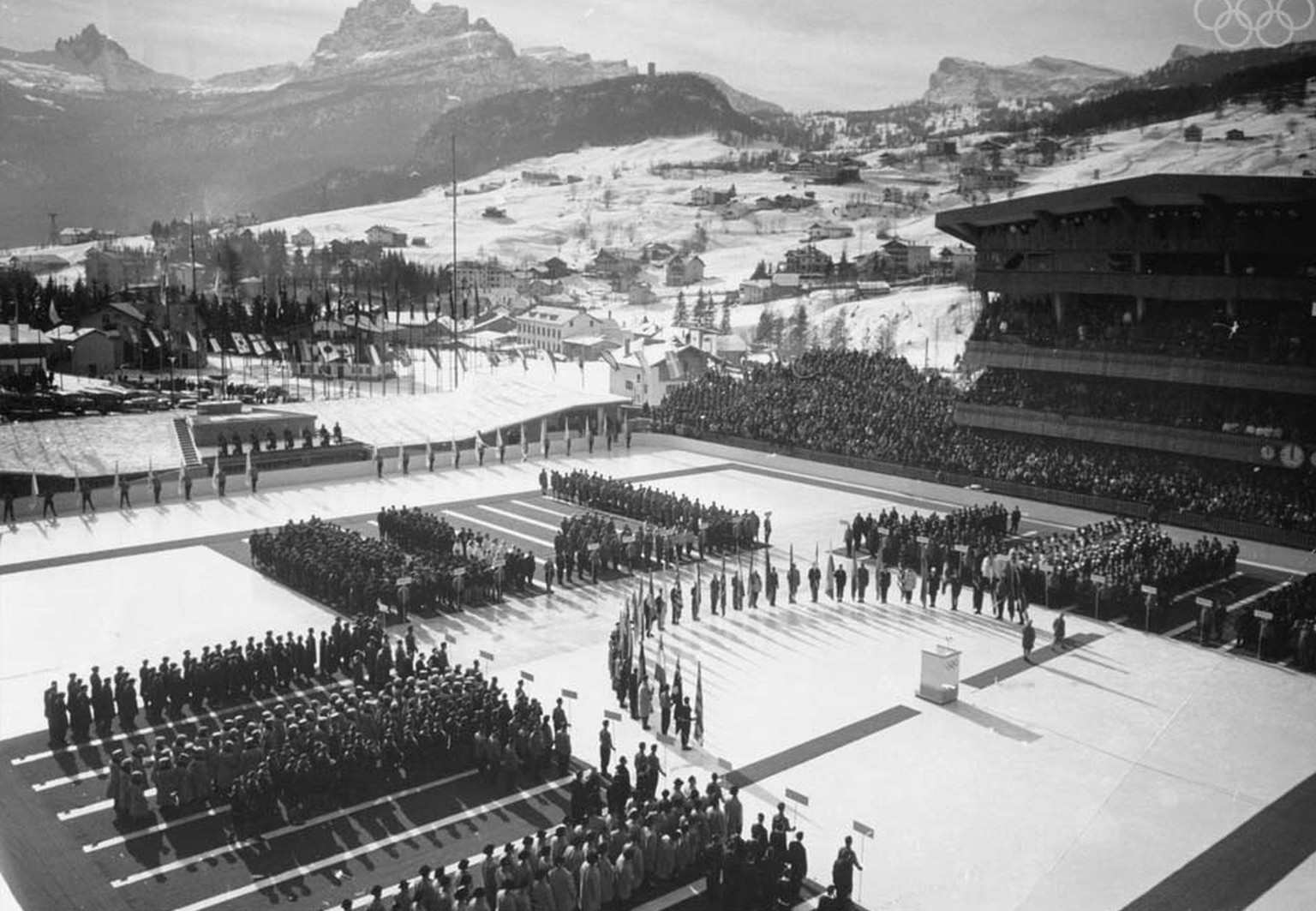 Eröffnungsfeier 1956 Cortina d'Ampezzo