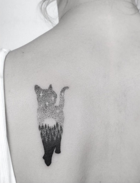 Katzen-Tattoo