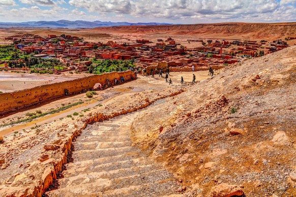 Sights around Ait Ben Baddou in Morocco