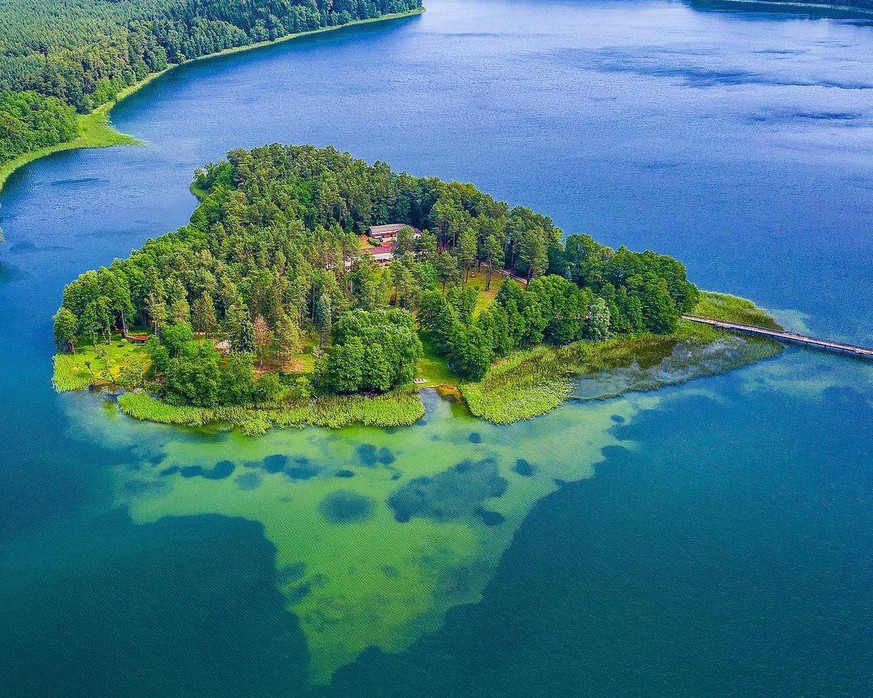 Brückentinsee, Mecklenborg-Vorpommern, Herzinsel