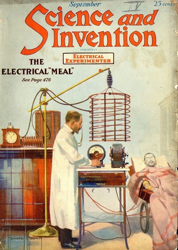Cover of Science and Invention Magazine During the 1920s