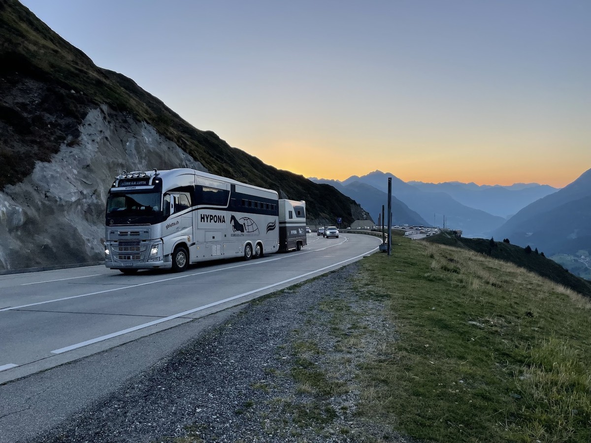 Verkehr auf dem Gotthardpass