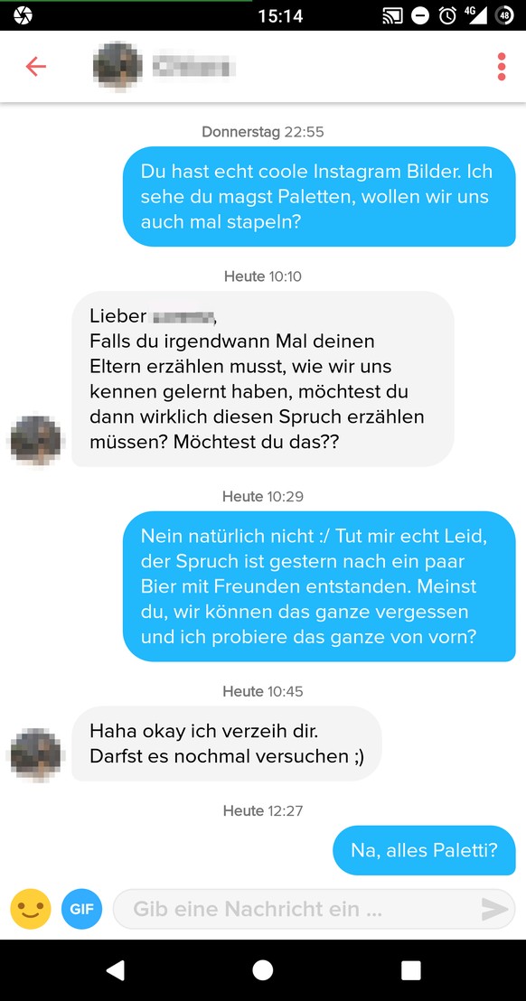 Easy bliebe, alles wird gut! Der Picdump ist ja schon da┬аЁЯШО
Das ist der wohl beste Dialog im Internet ever :)
