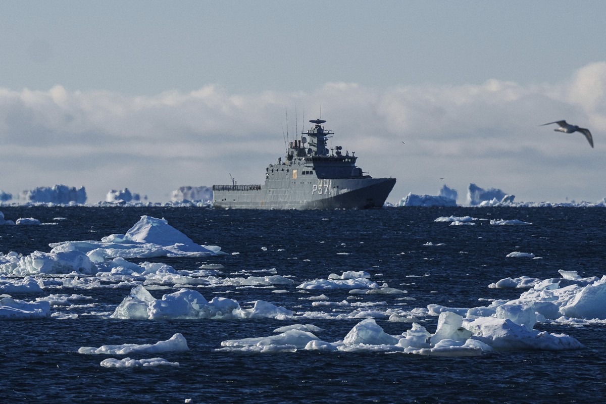 FILE - The military vessel HDMS Ejnar Mikkelsen of the Royal Danish Navy, patrols near Nuuk, Greenland, Wednesday, March 5, 2025. (AP Photo/Evgeniy Maloletka, File)
Greenland-Why Now-Explainer