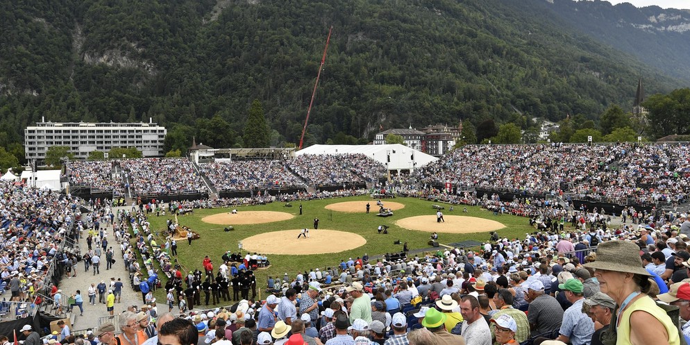 Am Sonntag findet in Interlaken der Unspunnen-Schwinget statt.