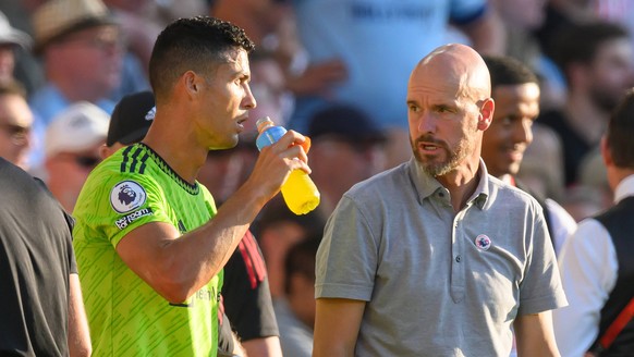 Brentford v Manchester United, ManU - Premier League - Gtech Community Stadium Manchester United Manager Erik ten Hag during the Premier League match at the Gtech Community Stadium, London. EDITORIAL  ...