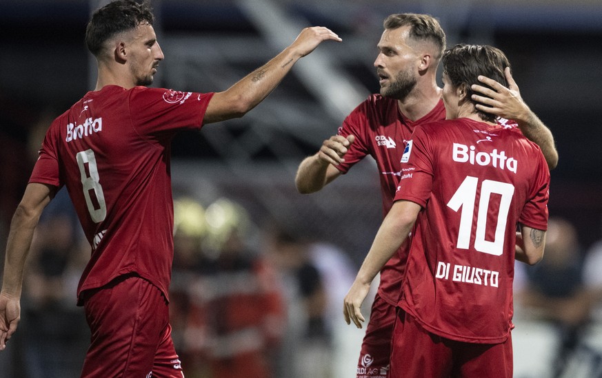 Winterthurs Samir Ramizi reagiert im Fussball Meisterschaftsspiel der Super League zwischen dem FC Winterthur und dem FC Basel im Stadion Schuetzenwiese, am Samstag, 16. Juli 2022 in Winterthur. (KEYS ...