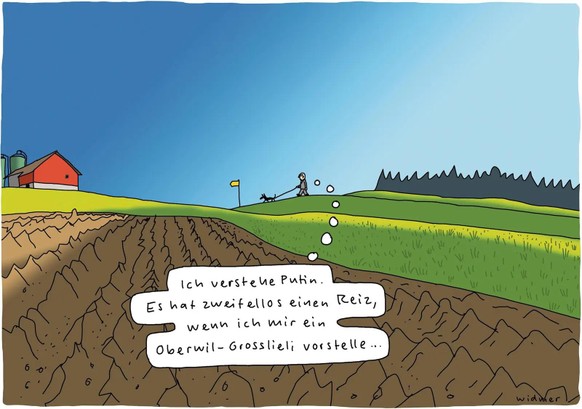 29 Karikaturen, die perfekt zeigen, wie sich Putin in der Ukraine verzockt hat\nUnd auch in der Schweiz kriechen nun die üblichen Verdächtigen mit Grossmachtsgelüsten aus ihren Löchern.