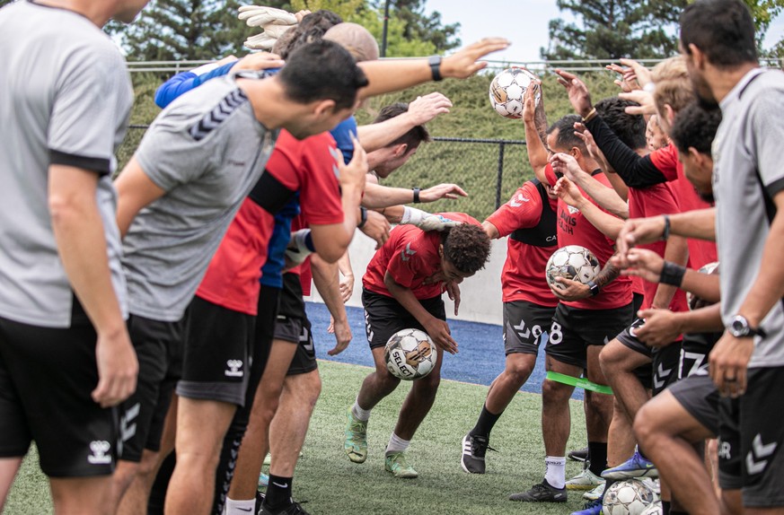 Da&#039;vian Kimbrough erstes Training mit den Profis des Sacramento Republic FC