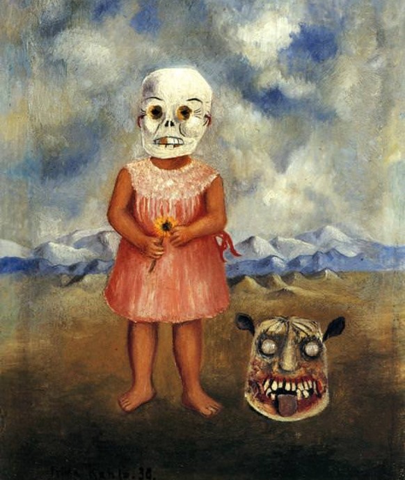 Mädchen mit Totenmaske, Frida Kahlo