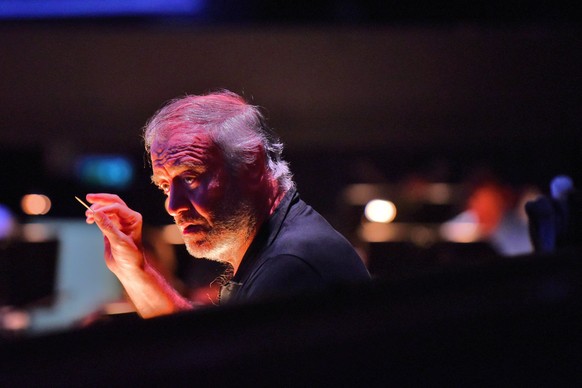 Valery Gergiev, Dirigent, Simon Boccanegra, 2019, Salzburger Festspiele, Fotoprobe, *** Valery Gergiev, conductor, Simon Boccanegra, 2019, Salzburg Festival, photo rehearsal,