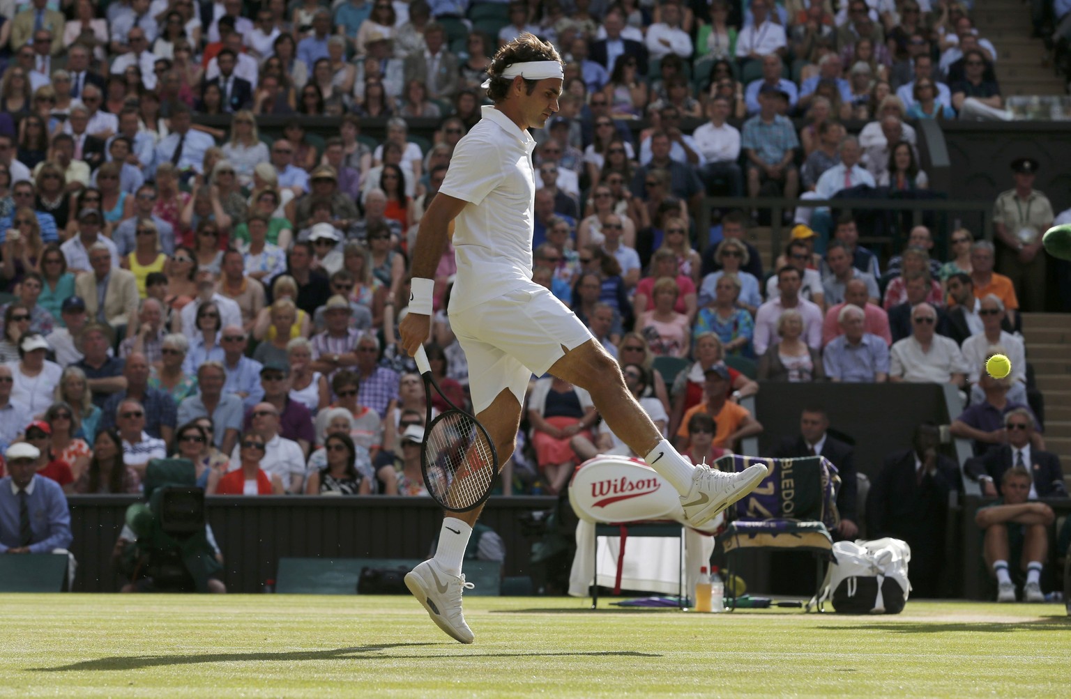 Federer in Wimbledon weiterhin eine Klasse über seinen Gegnern.